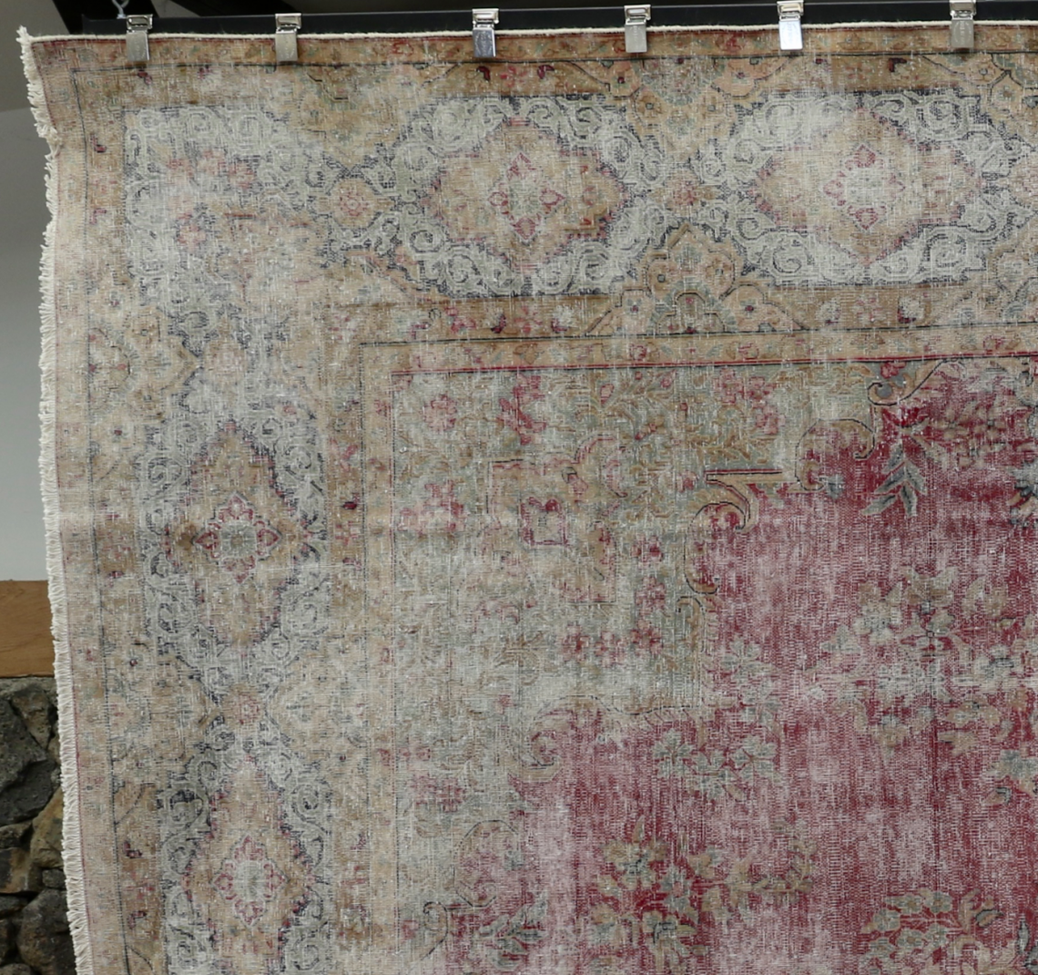 Distressed Persian Rug